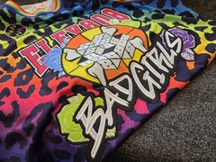 Bad Girls Rainbow Leopard Elev808 Basketball Jersey Large