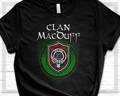 Scottish Clan MacDuff Surname Scotland Tartan and Clan Badge