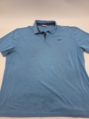 Black Clover Polo Shirt Men XL Blue Cotton Blend.#40411