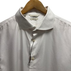 Suitsupply Men’s 18/46 Extra Slim Fit White Cutaway Collar Traveller Dress Shirt