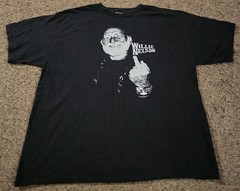 Willie Nelson Shirt Mens XL Black Zion Rootswear Vintage Middle Finger Tee