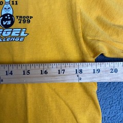 Gildan Mens size M Heavy Cotton Preshrunk T Shirt short Sleeve Crew Neck Yellow