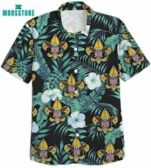 Boy Scouts Black Unique Design Hawaiian Shirt