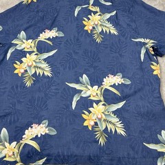 Tommy Bahama Mens Camp Shirt Floral 2XL Silk 25 Years in Paradise Loop Collar