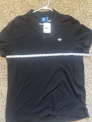 adidas Originals Adi Polo Men’s XL Black Solid Short Sleeve Collared Polo