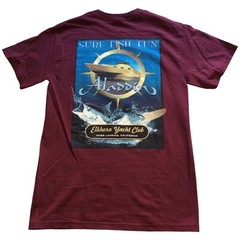 Aladdin Crew Elkhorn Yacht Club Moss Landing California T Shirt Small Burgundy