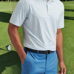 Peter Millar Summer Comfort Crown Sport Mens XL Toga Party Print Polo Shirt
