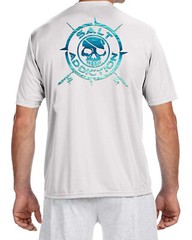 Salt Addiction Short Sleeve MicroFiber Fishing Pirate Shirt uv protection 30