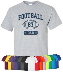 Personalized “Football Dad” T-Shirt Size S-4XL sports team father parent custom