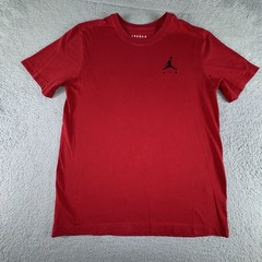 Nike Air Jordan Jumpman T-Shirt Red Mens Medium Red Embroidered Logo Tee