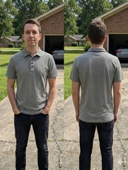 J.Crew Mens Small Houndstooth Polo Shirt BQ058 SP24 Performance Cotton Coolmax