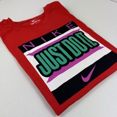 Men’s T-Shirt Nike Athletic Red Green White Multicolor Swoosh Size L XL 2XL