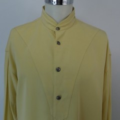 Stubbs Shirt Men’s XL Yellow Frontier Bib Pullover USA Vintage Western Pioneer