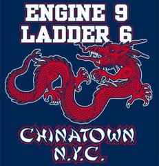 New York City Chinatown Engine 9 Ladder 6 Dragon Fighters NEW Tee .