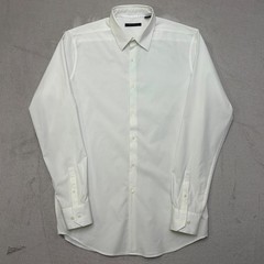 Theory Marco P/Stately Point Collar Lightweight White Shirt 16L thin