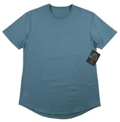 BYLT Drop Cut Lux Shirt Men’s Large Blue Performance Gym NWT