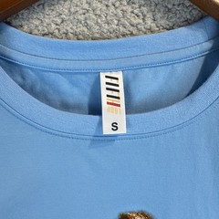 Fifth Loop Blue T-SHIRT Size Small ‘Show me the money’ Embroidered Bear Bandana