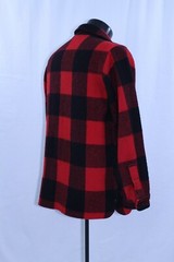 Woolrich Men VTG Winter Shirt Button Warm Heavy Thick Wool Plaid Red Black 20 S