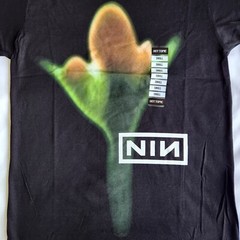 Nine Inch Nails NIN The Fragile Blurry Flower Rock Band Black S M L XL T-Shirt