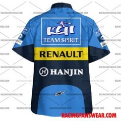Fernando Alonso Formula One Racing 2005 Telefonica Hawaiian Shirt- Polo Shirts