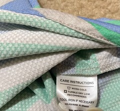 Mizzen+Main Halyard Shirt Mens L Trim Fit Green Multi-Stripe Blue Gray Button Up