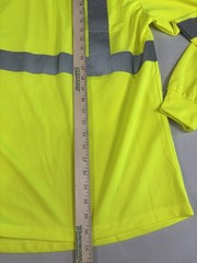 Forrester Mens 2XL Hi Vis Safety Shirt Long Sleeve Reflective ANSI Class 2