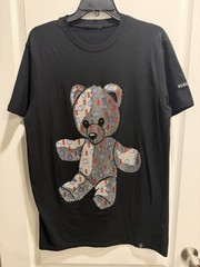 Men’s Burycan Paris L-XL Graphic T-Shirt Bear Money Embellished Streetwear