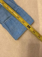 Arla Capri 100% Linen Hand Made Shirt In Italy Long Sleeve Sz 39 (medium) Blue