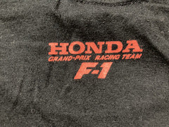Honda Formula 1 Grand Prix Racing Tee T Shirt One Size Black Made In Japan Vtg