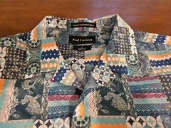 Paul Fredrick Mens Paisley Abstract Finest Long Staple Cotton Shirt Size Large