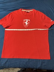 Scuderia Ferrari Men’s XL Sportswear Tonal Shield Tee Logo Red Car Collector