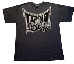 Vintage Tapout T-Shirt Men’s Size Large MMA Boxing Fighting Charcoal Gray Tee