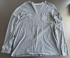 Vineyard Vines Cotton Gray Long Sleeve Shirt Sz Medium
