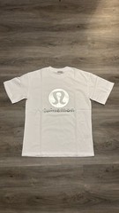 lululemon Men’s White Logo Graphic Short Sleeve Crew Neck Tee Size S CN7022-681