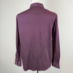 Hart Schaffner Marx Men’s Long Sleeve Button Down Shirt Merlot Wine Size Large