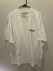 Men’s Essentials Large T Shirt Light Oatmeal Color New w/ Tags
