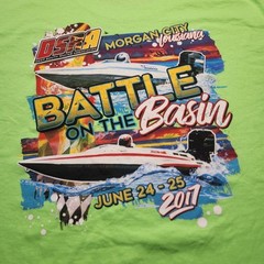 Deep South Racing Association DSRA Large T-shirt Battle On The Basin 2017 Speed