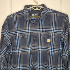 Carhartt Shirt Mens 2XL Lot 3 Plaid Flannel Button Front Long Sleeve Workwear