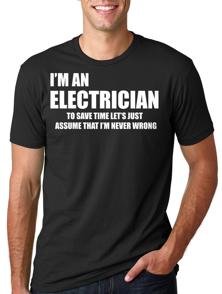 Electrician T-Shirt Gift For Electrician Tee Shirt Profession Occupation Tee