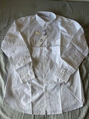 UNIQLO J Supima Cotton Regular Fit Shirt White XL with Chest Pocket