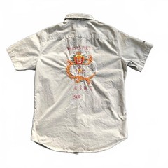 Rare Polo by Ralph Lauren Vintage USMC Embroidered Short Sleeve Shirt Medium