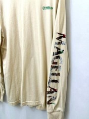 Magellan Outdoors Mens Large Beige Cotton Blend Graphic Tee