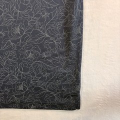 TravisMathew Polo Shirt Mens Large Navy Monstera Floral Print Golf Performance