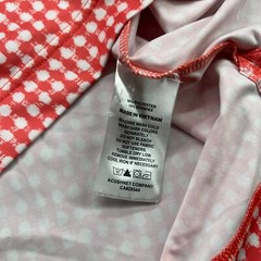 Footjoy Polo Shirt Mens XL Short Sleeve Salmon & White Performance Castle Hills
