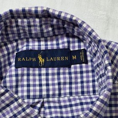 Ralph Lauren Men’s M Long Sleeve Button-down Blue Purple White Shirt