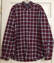 Ralph Lauren XL red blue white classic fit long sleeve button up shirt men’s