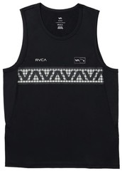 RVCA Hawaii Sport Vent SL Tank – Black / White – New