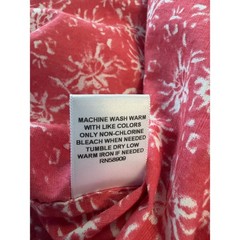 Cremieux Classics Mens Large Pink White Floral Short Sleeve Cotton Button Down