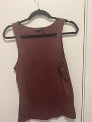 ASOS Design Men’s Burgundy Tank Top Size Extra Small NWOT Scoop neck Cotton