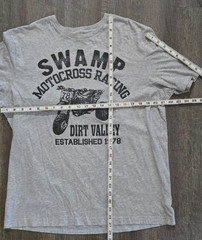 Chaps Mens T Shirt Size Large Grey ATC Three Wheel ATV Motocross Swamp Racing